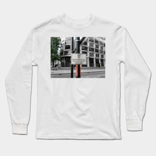 City of London notice bicycles locked to this post Long Sleeve T-Shirt